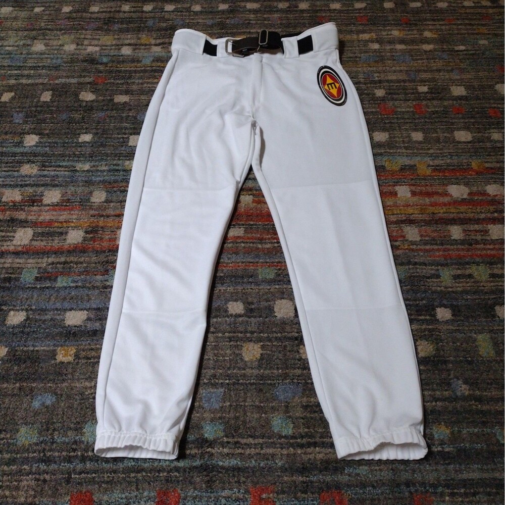 Easton Performance Sportswear Baseball Athletic Pants White Size L Belted NWT